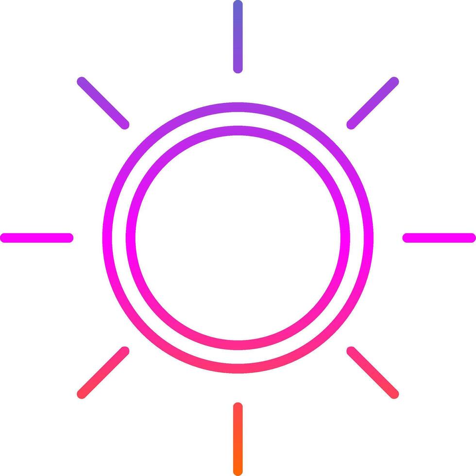 Sunny Line Gradient Icon vector