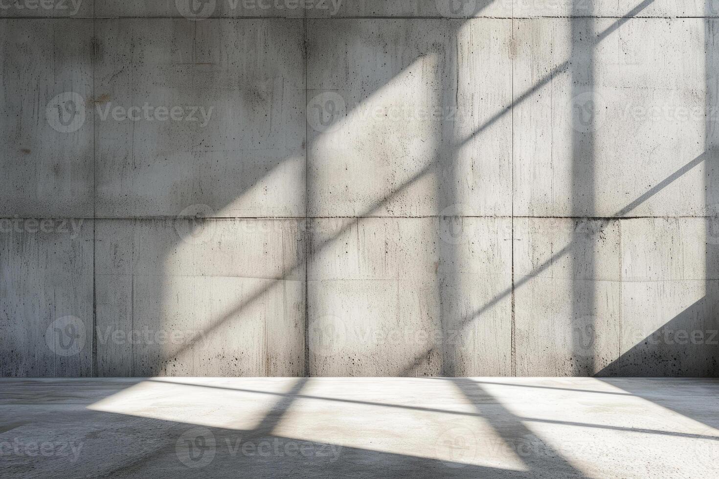 ai generado amplio blanco hormigón texturizado pared y piso. generativo ai foto