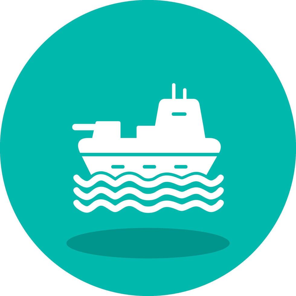 Military Ship Vector Icon