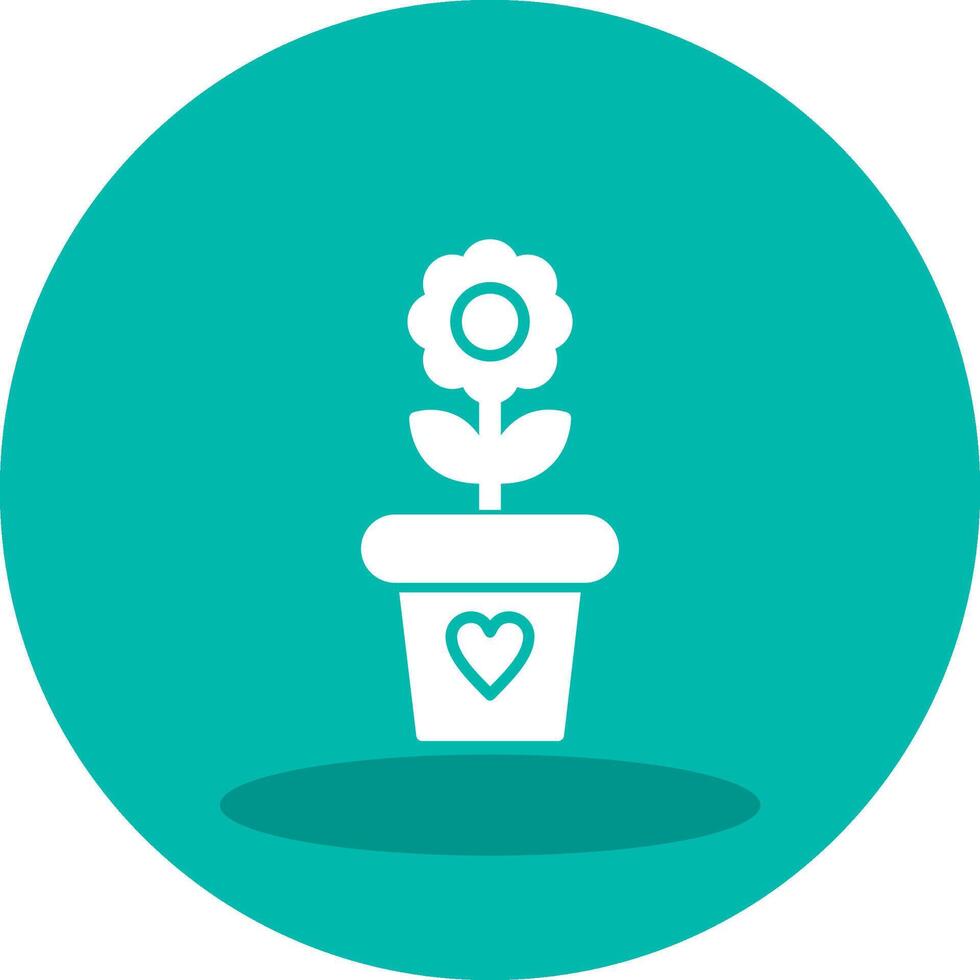 Flower Pot Vector Icon