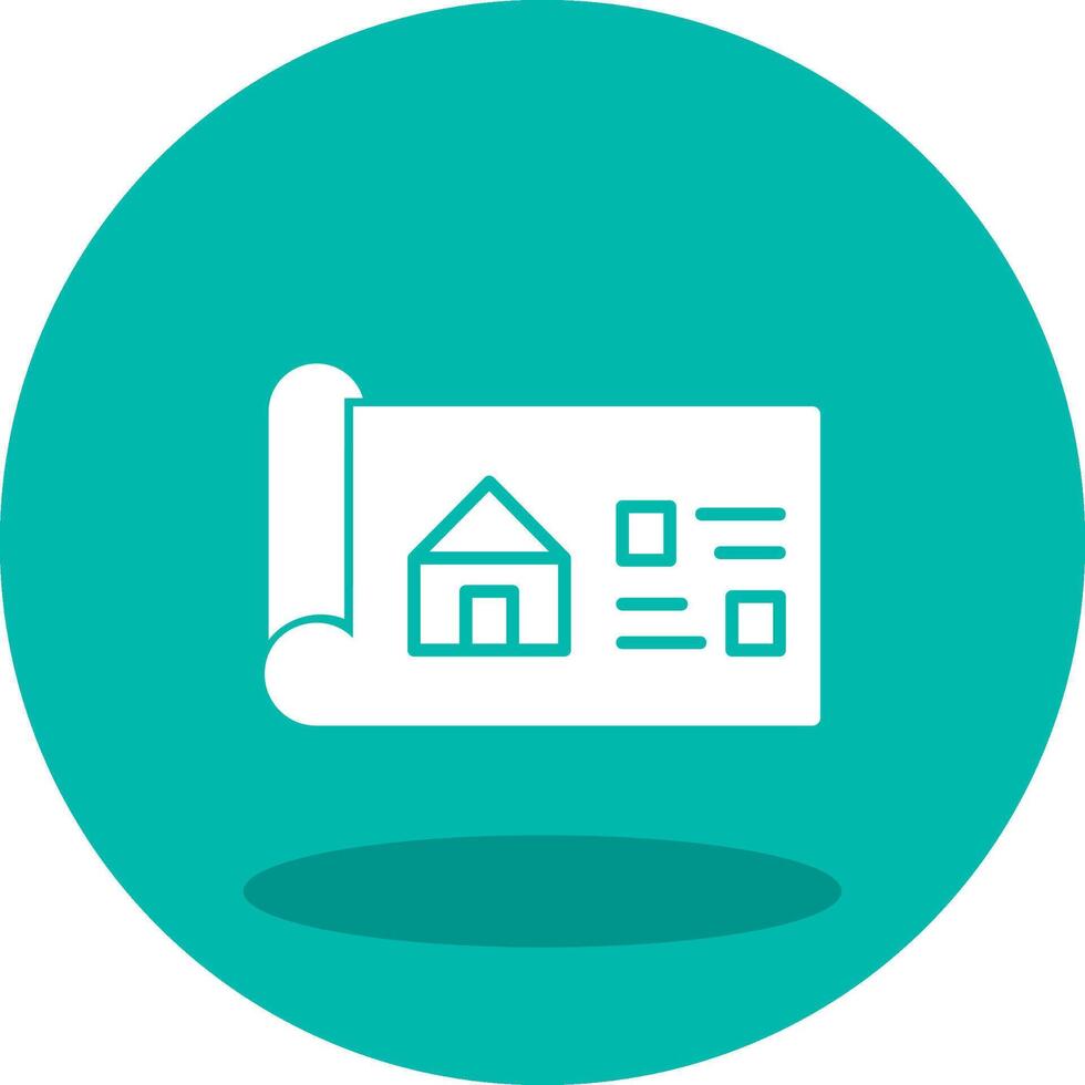 House Blueprint Vector Icon