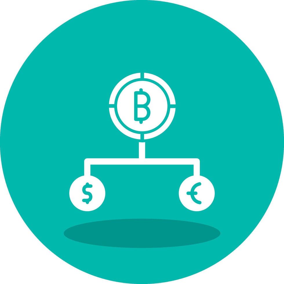 Divide Currency Vector Icon