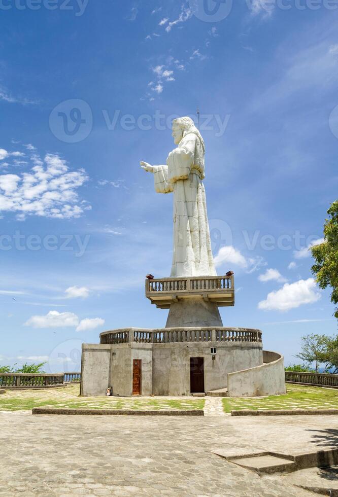 Portrait view of The Christ of the Mercy, San Juan del Sur, Rivas, Nicaragua photo