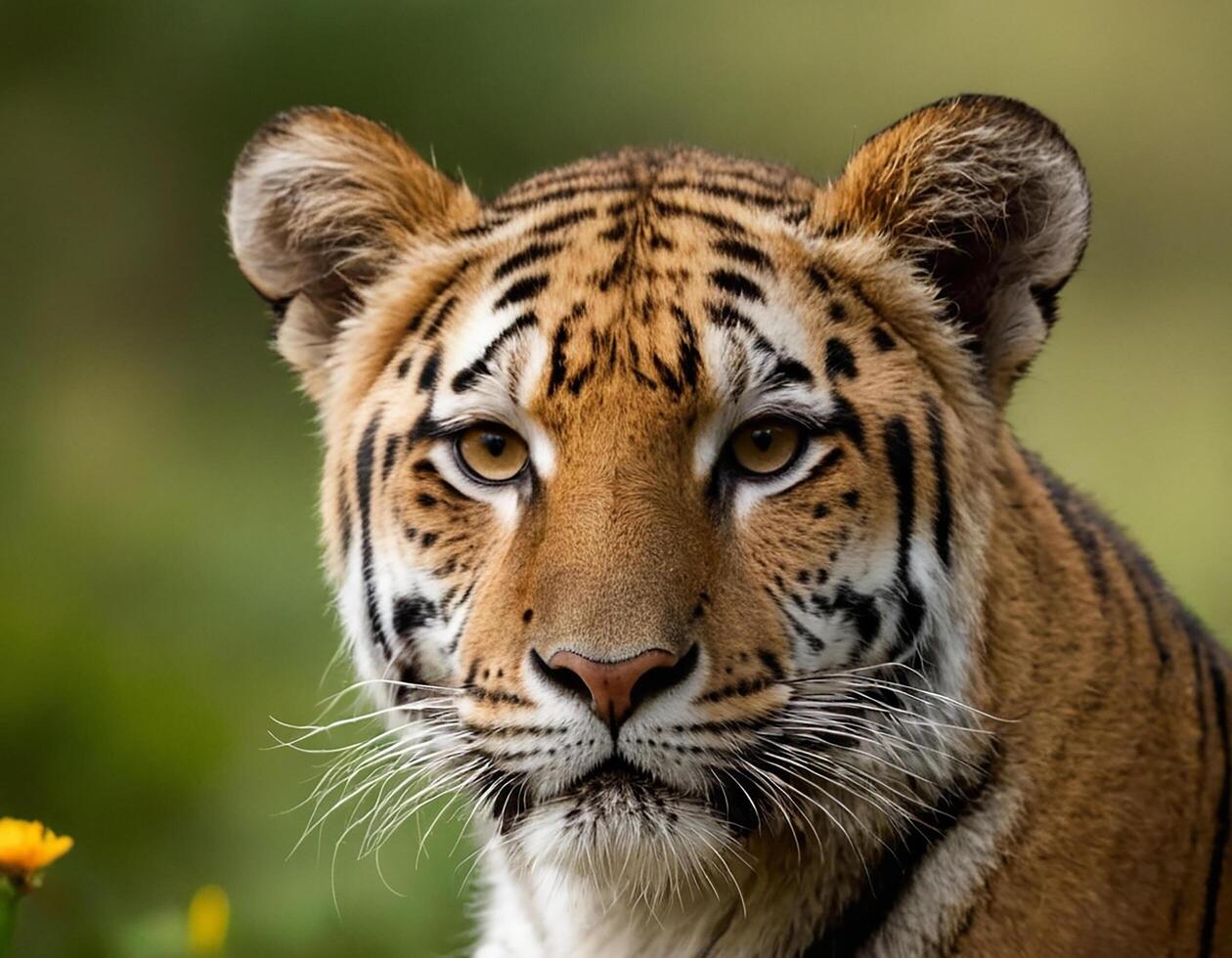 AI generated Tiger in jungle. wildlife. photo