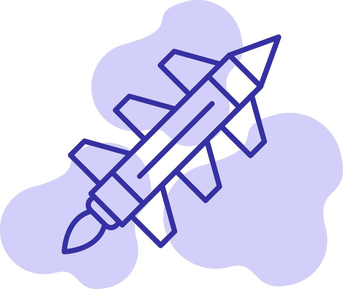 misil cohete vector icono