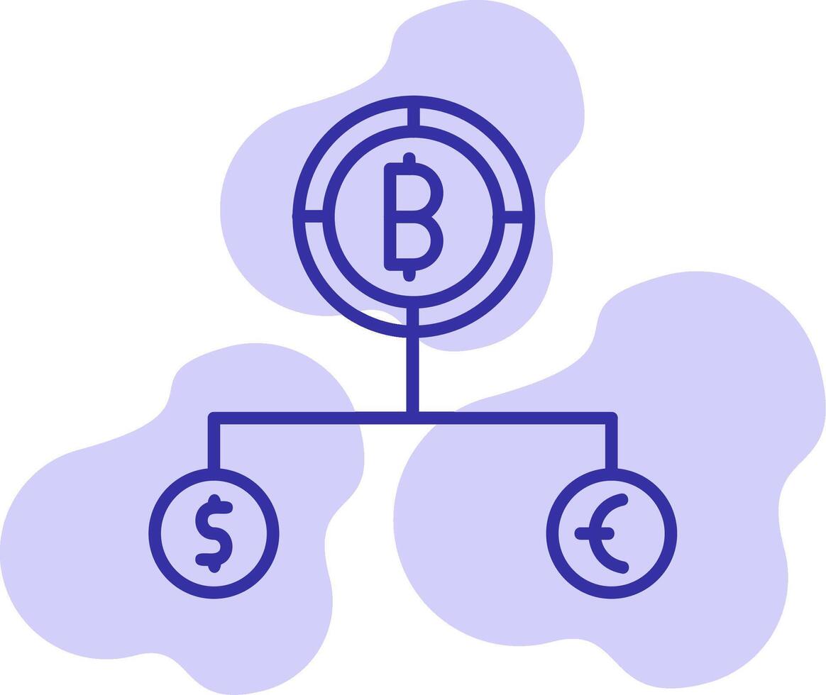 Divide Currency Vector Icon