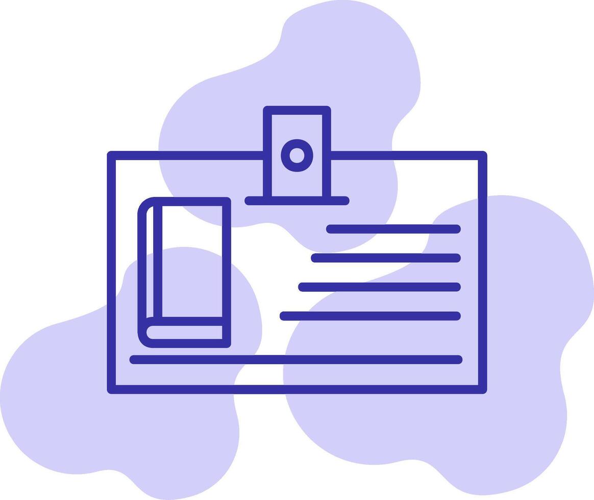 Library Card Vector Icon