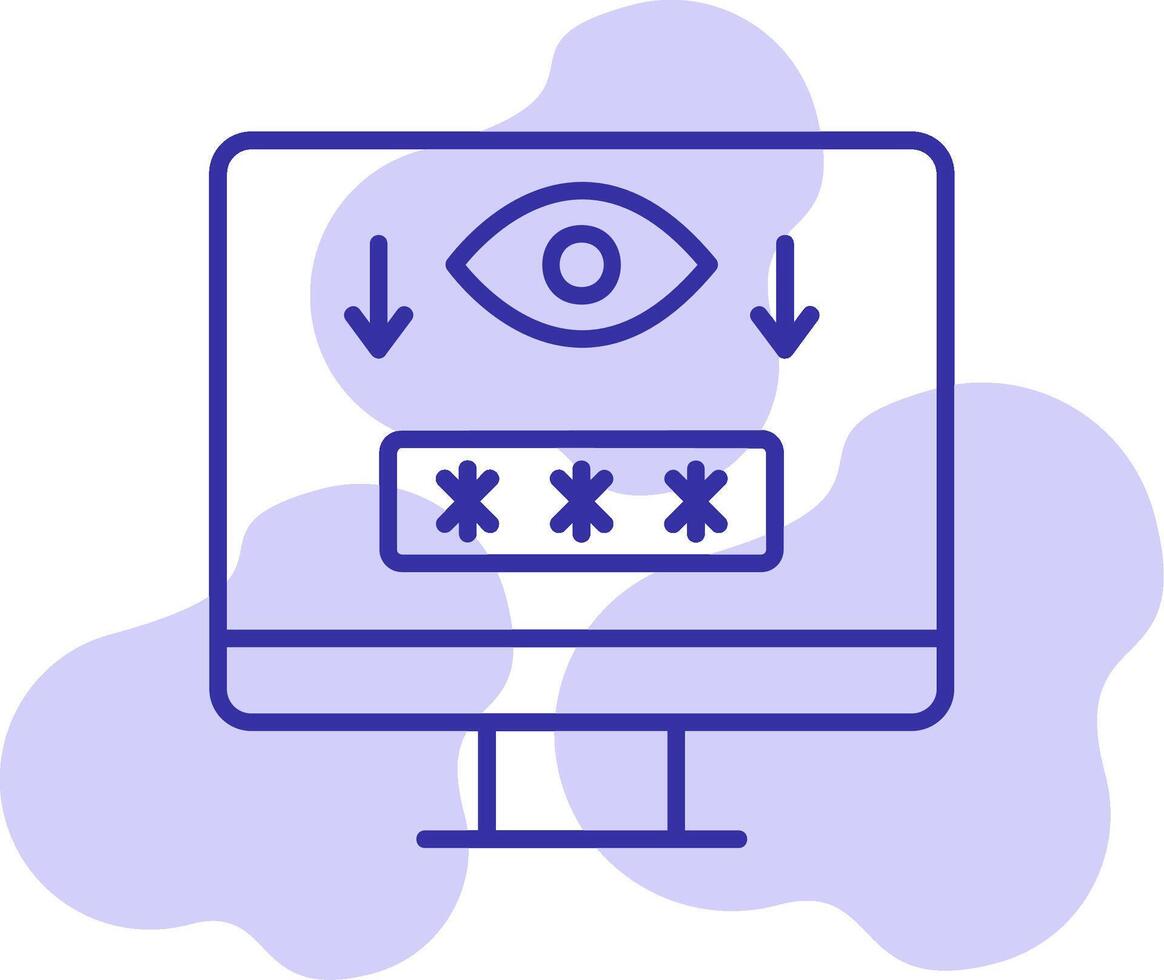 Computer Spyware Vector Icon