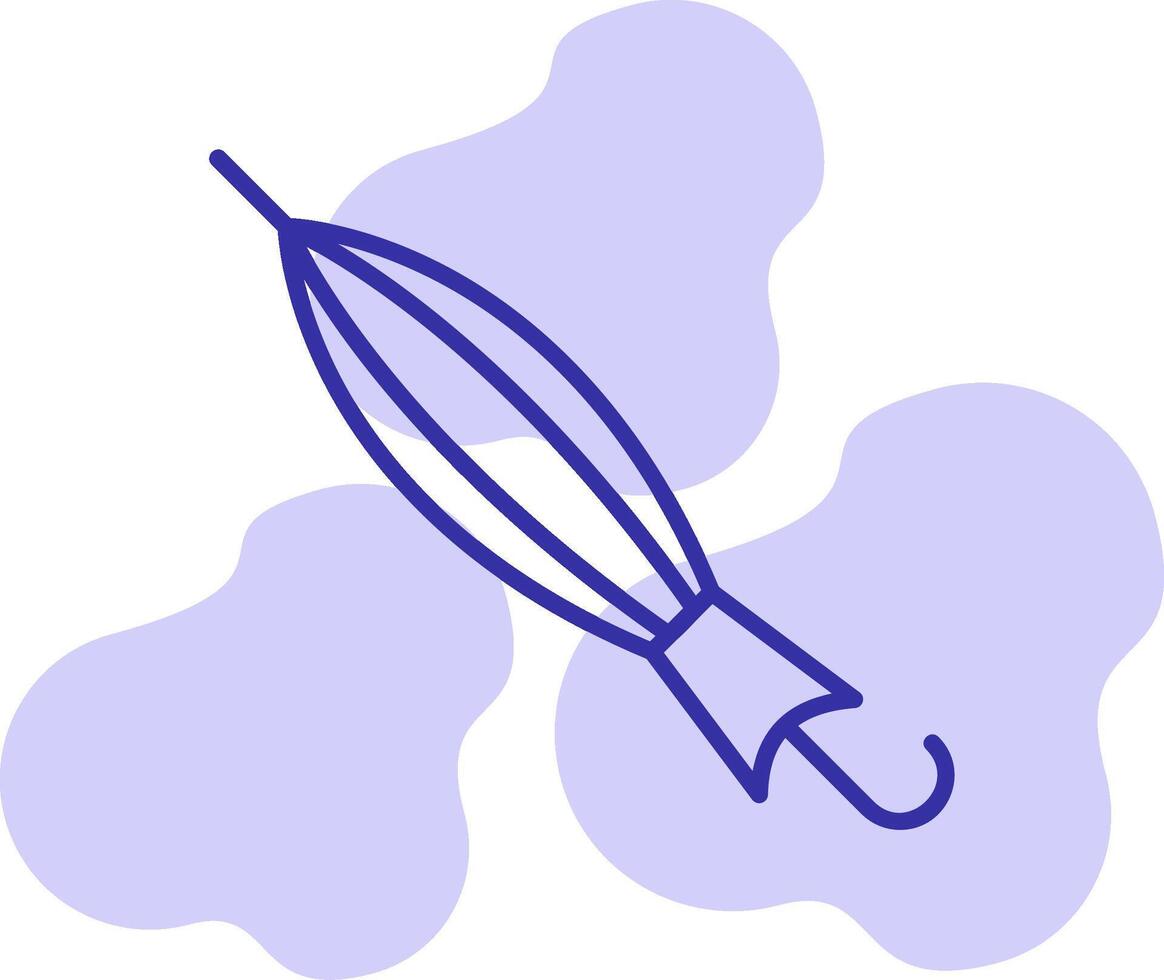 Close Umbrella Vector Icon