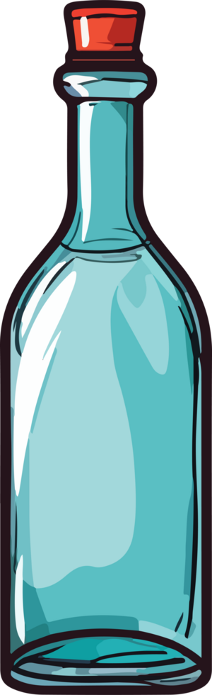 ai généré bouteille conception illustration isolé sur transparent Contexte png