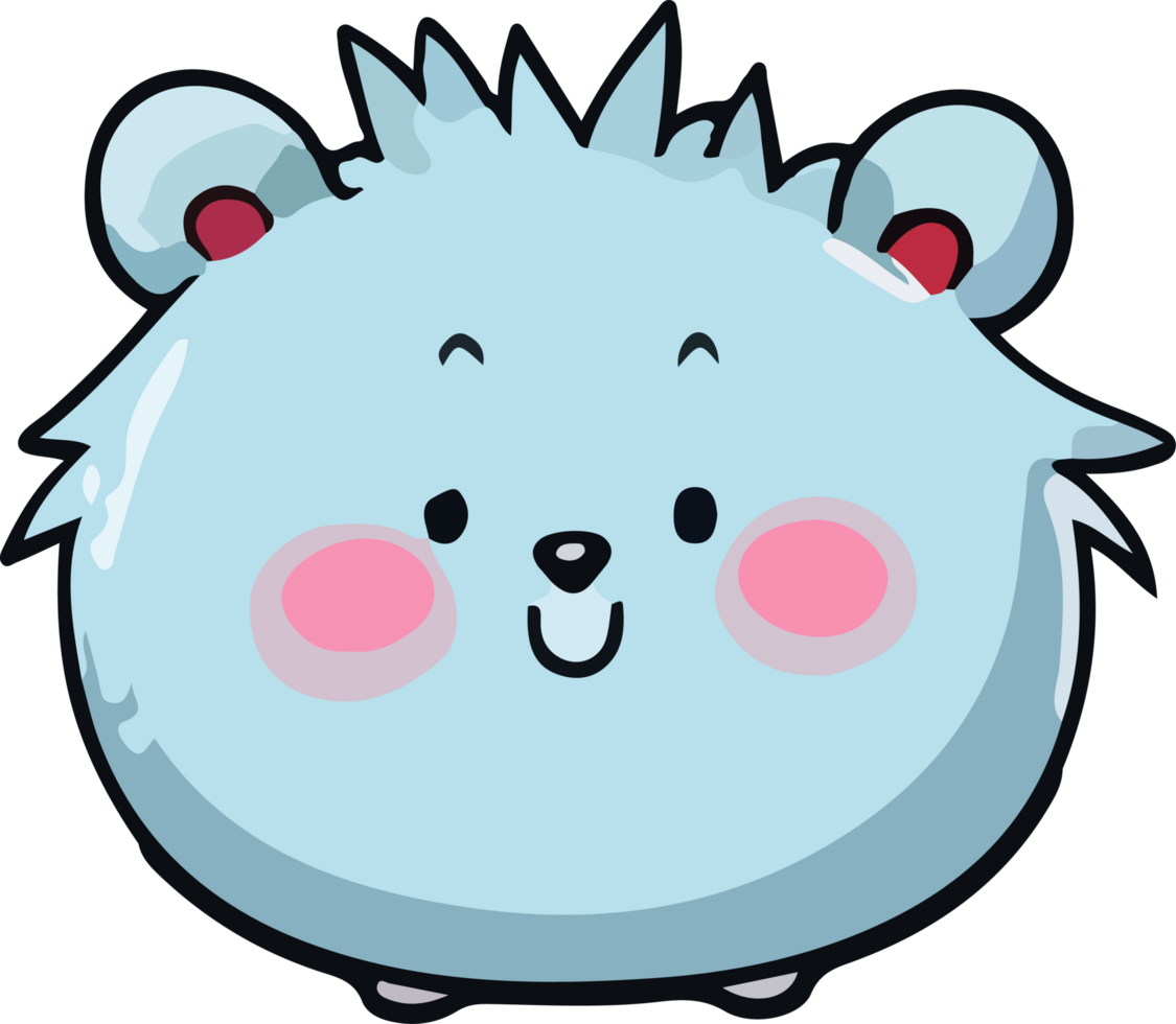 AI generated beast design illustration isolated on transparent background png