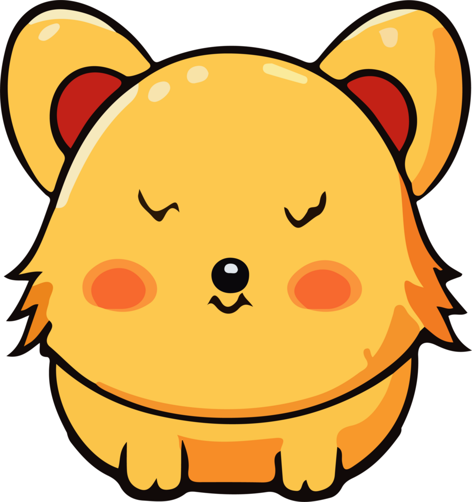AI generated beast design illustration isolated on transparent background png