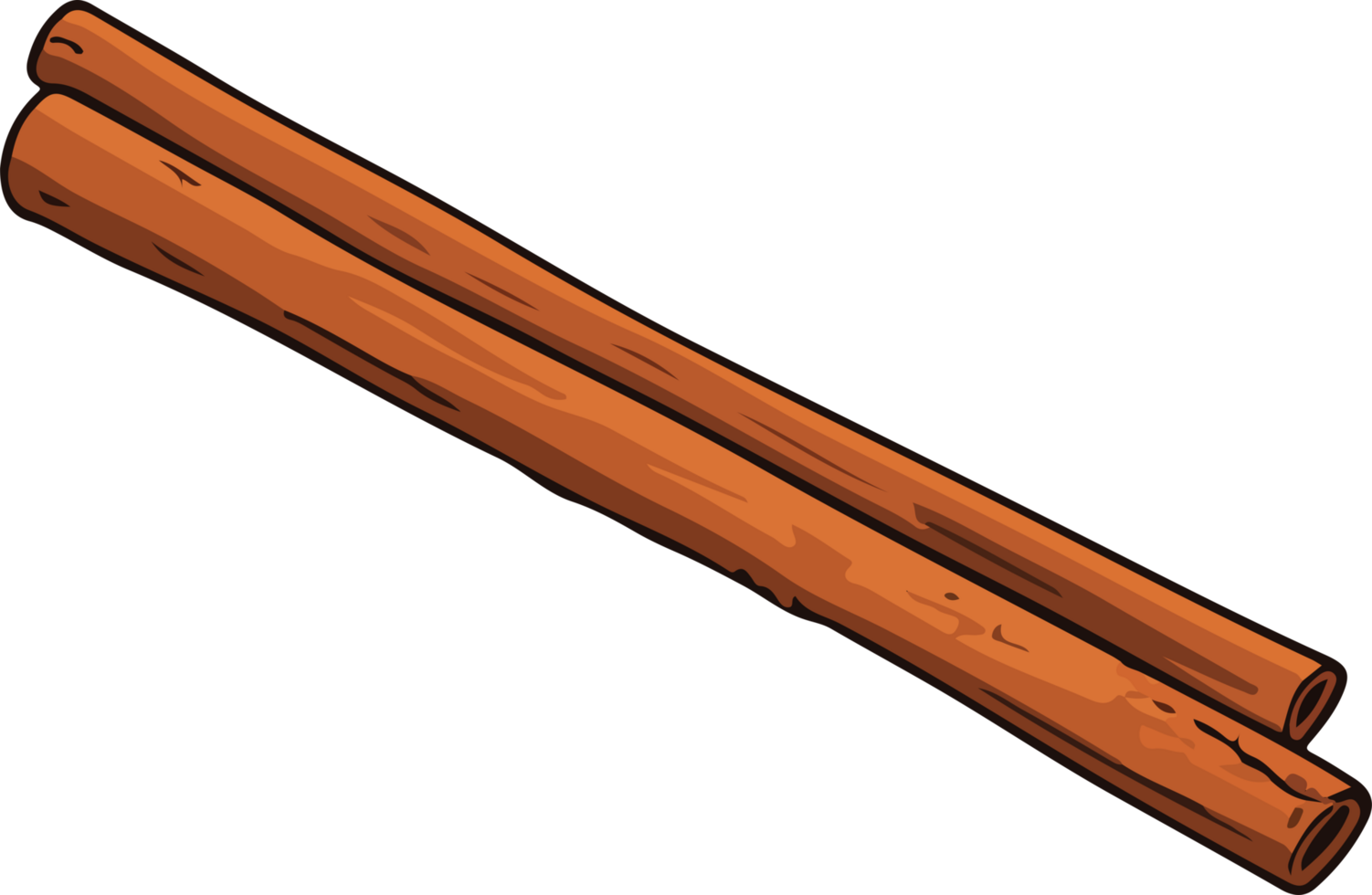 AI generated cinnamon design illustration isolated on transparent background png