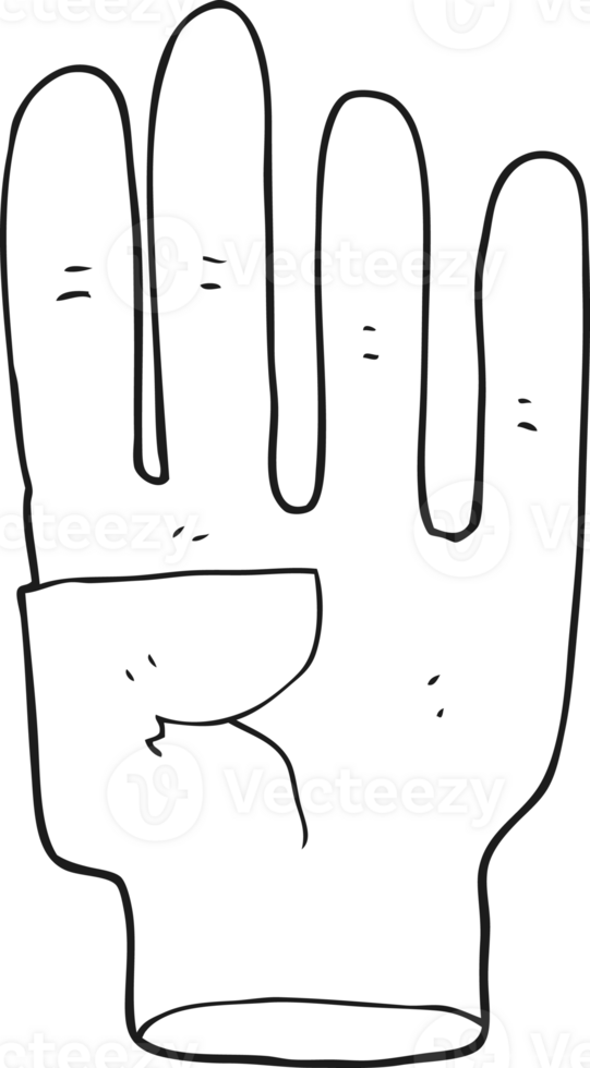 black and white cartoon hand png