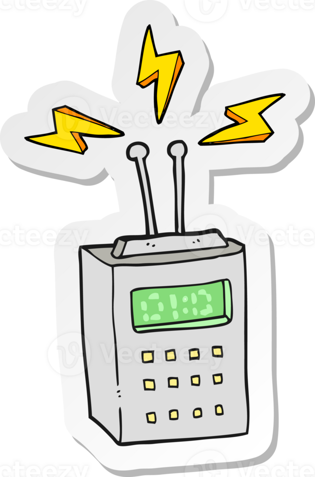 sticker of a cartoon scientific device png
