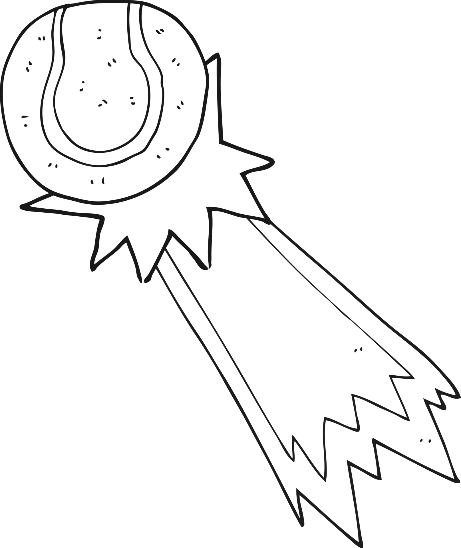 black and white cartoon tennis ball serve 39176513 PNG