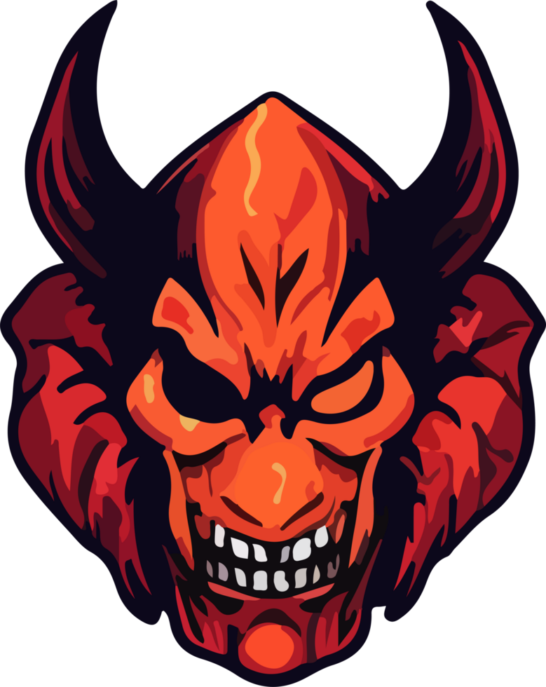 AI generated devil design illustration isolated on transparent background png
