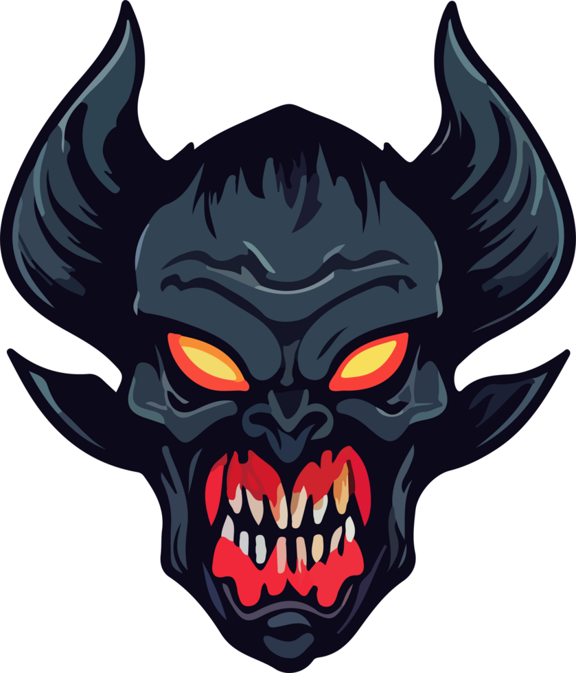 AI generated devil design illustration isolated on transparent background png