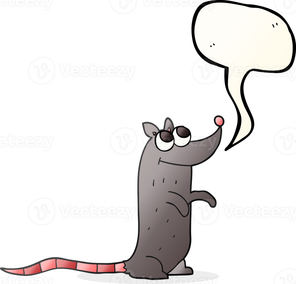 speech bubble cartoon rat png