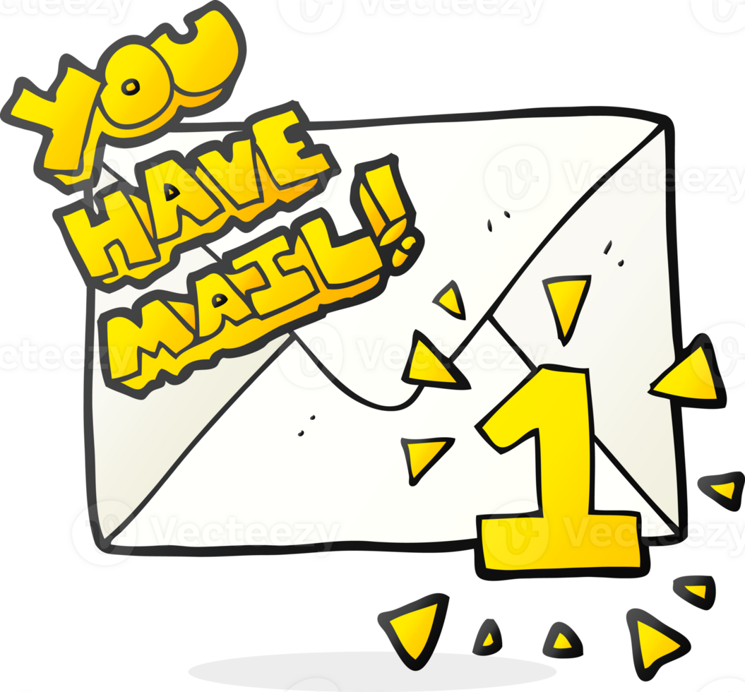 cartoon you have mail symbol png