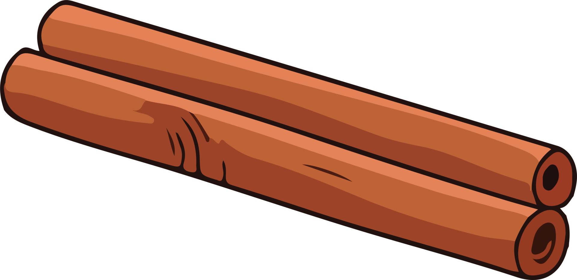 AI generated cinnamon design illustration isolated on transparent background png