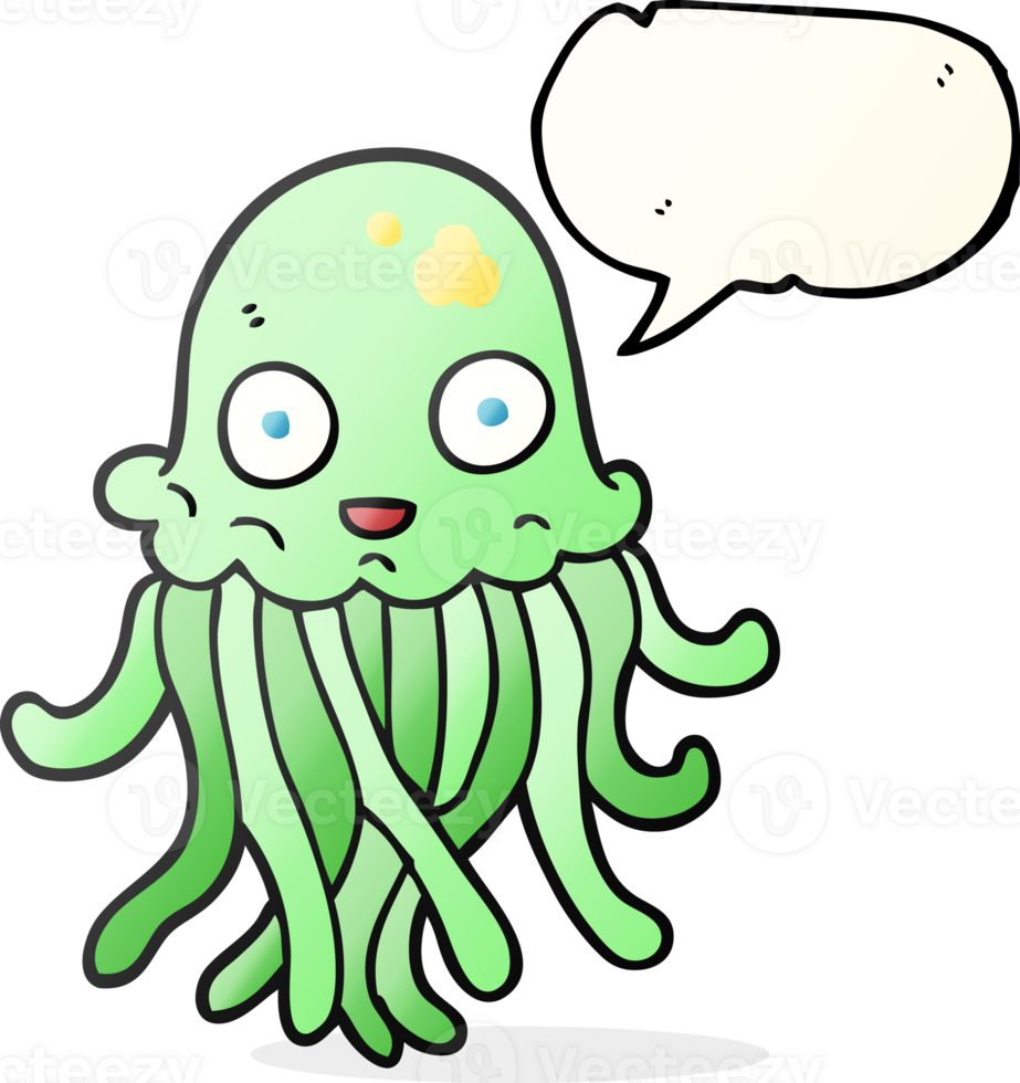 speech bubble cartoon octopus png