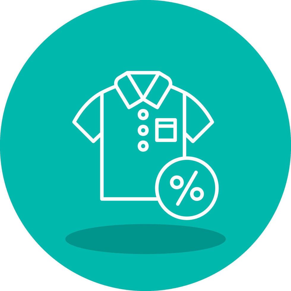Discounted Tshirt Vector Icon
