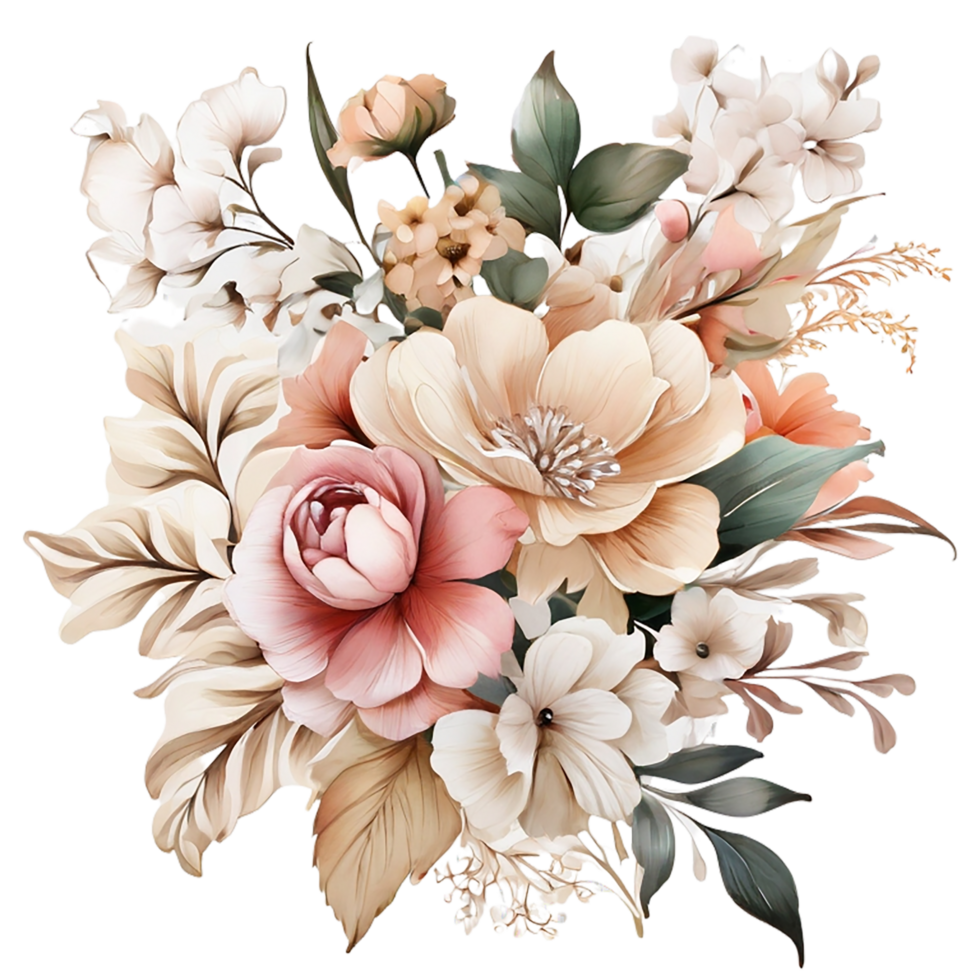AI generated Floral flower design, Digital oilpainted floral pattern, Glitter flower design, Embossed flower pattern, Glossy flower painting, Decorative flower design png