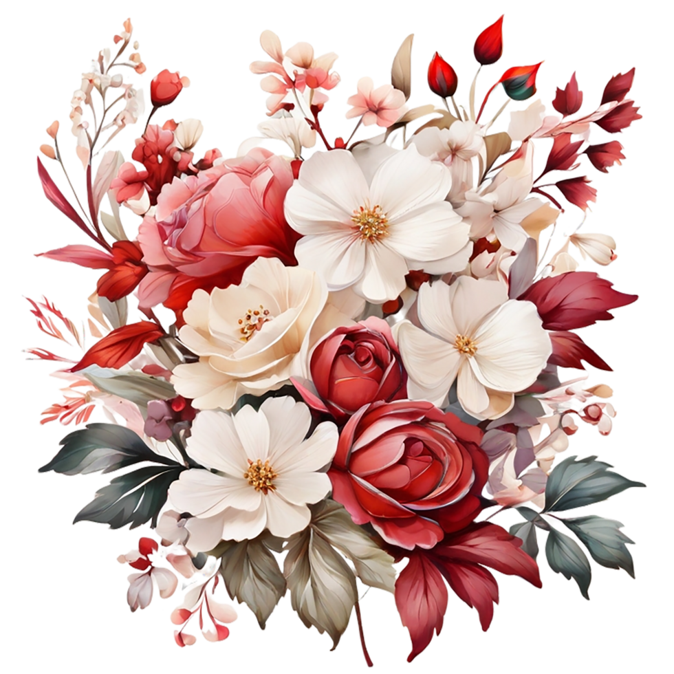 AI generated Floral flower design, Digital oilpainted floral pattern, Glitter flower design, Embossed flower pattern, Glossy flower painting, Decorative flower design png