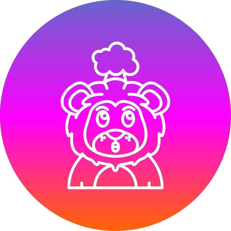 Exploding Line Gradient Circle Icon vector