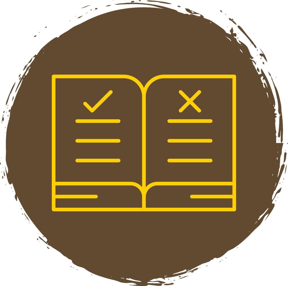 Guidelines Line Circle Yellow Icon vector