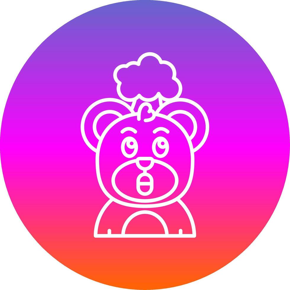 Exploding Line Gradient Circle Icon vector