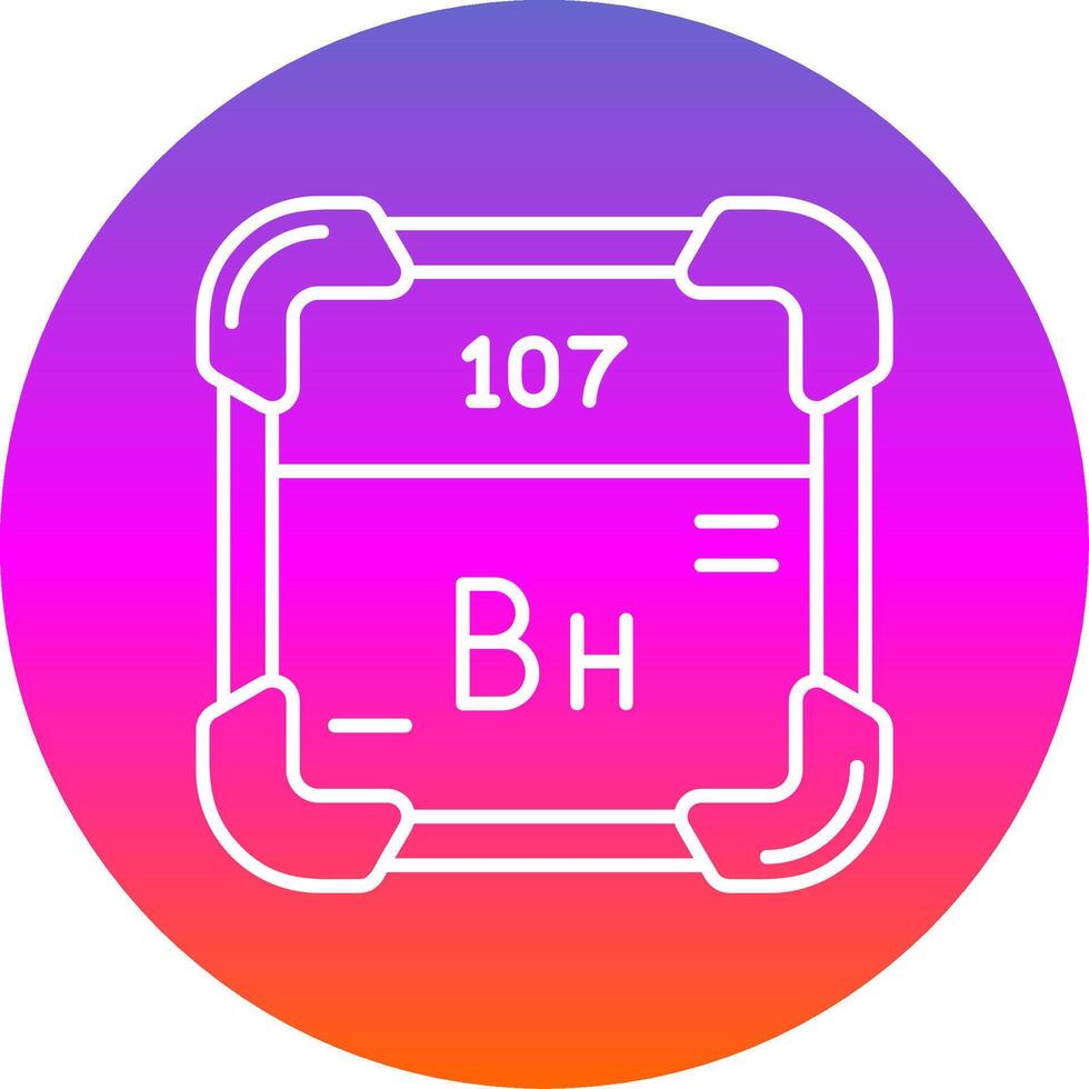 Bohrium Line Gradient Circle Icon vector