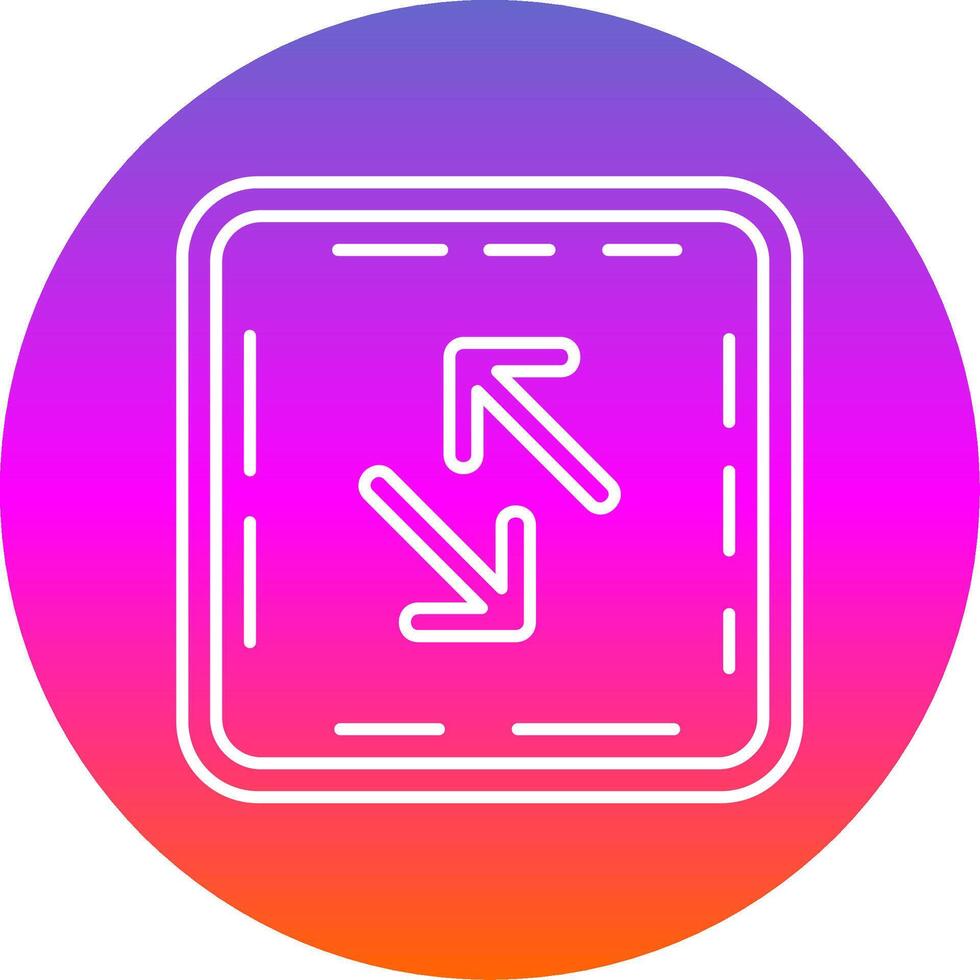 Swap Line Gradient Circle Icon vector