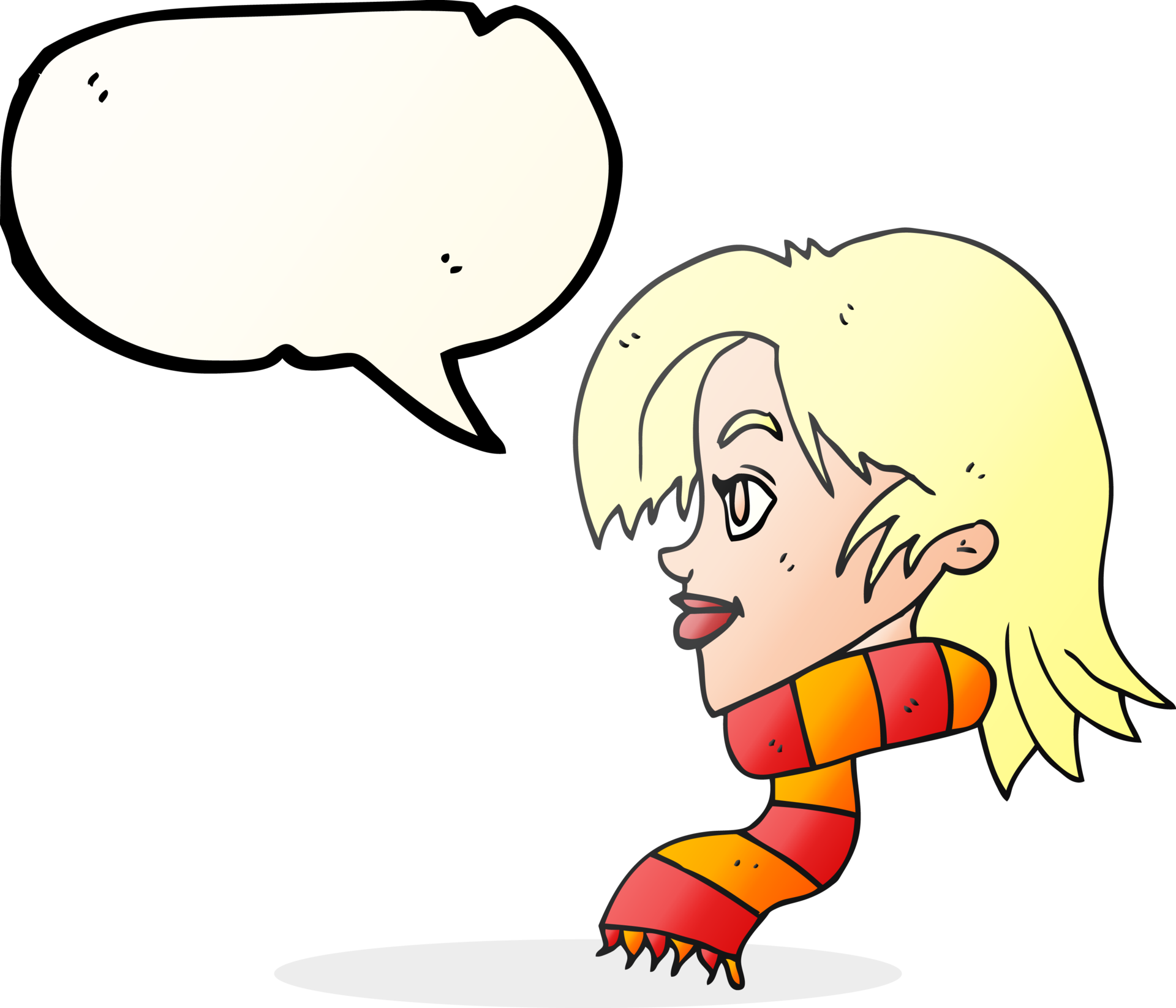 Speech Bubble Cartoon Woman Wearing Scarf 39181898 Png Speech Bubble Cartoon Woman Wearing Scarf 39181898 Png