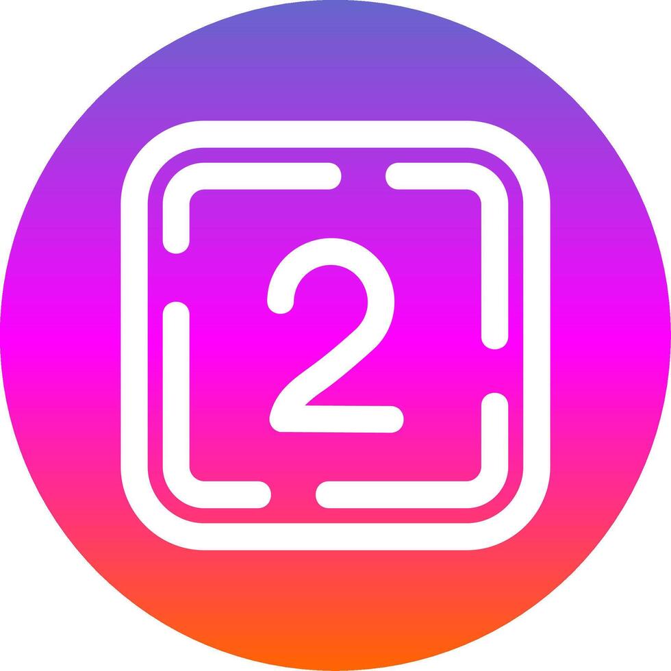 Two Line Gradient Circle Icon vector
