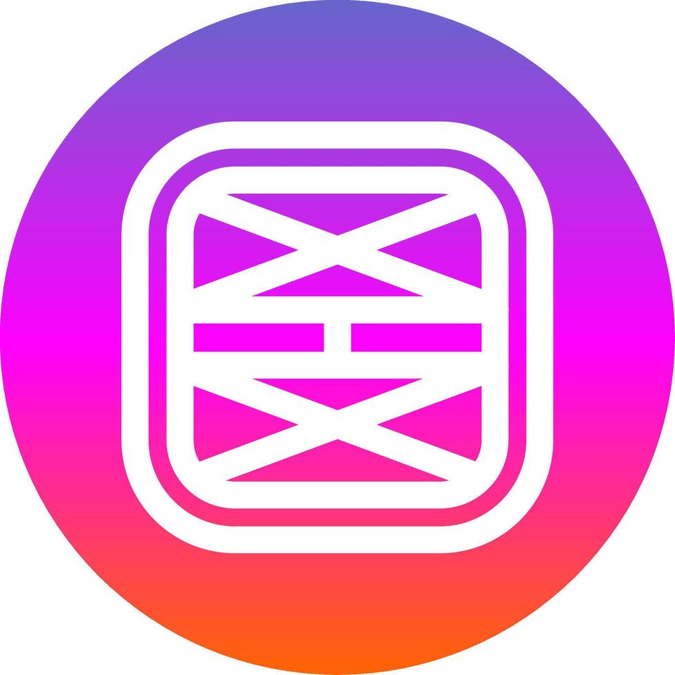 Layout Line Gradient Circle Icon vector