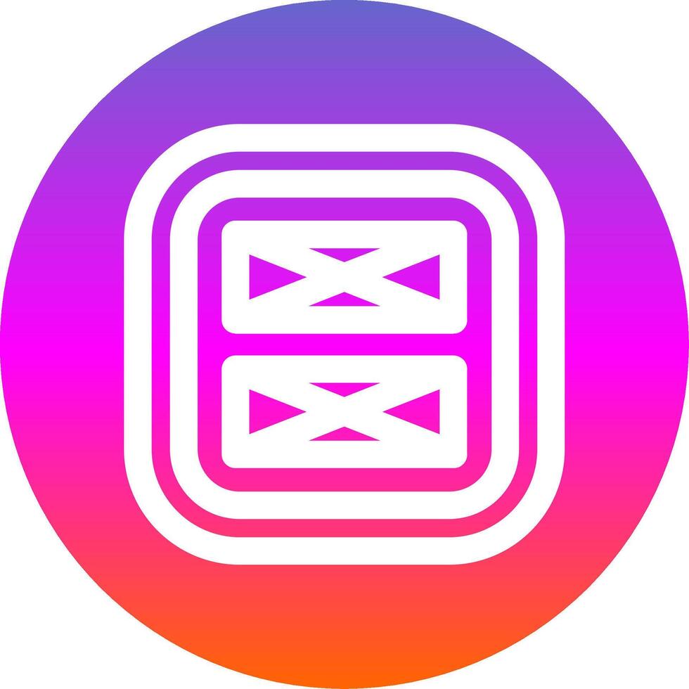 Layout Line Gradient Circle Icon vector