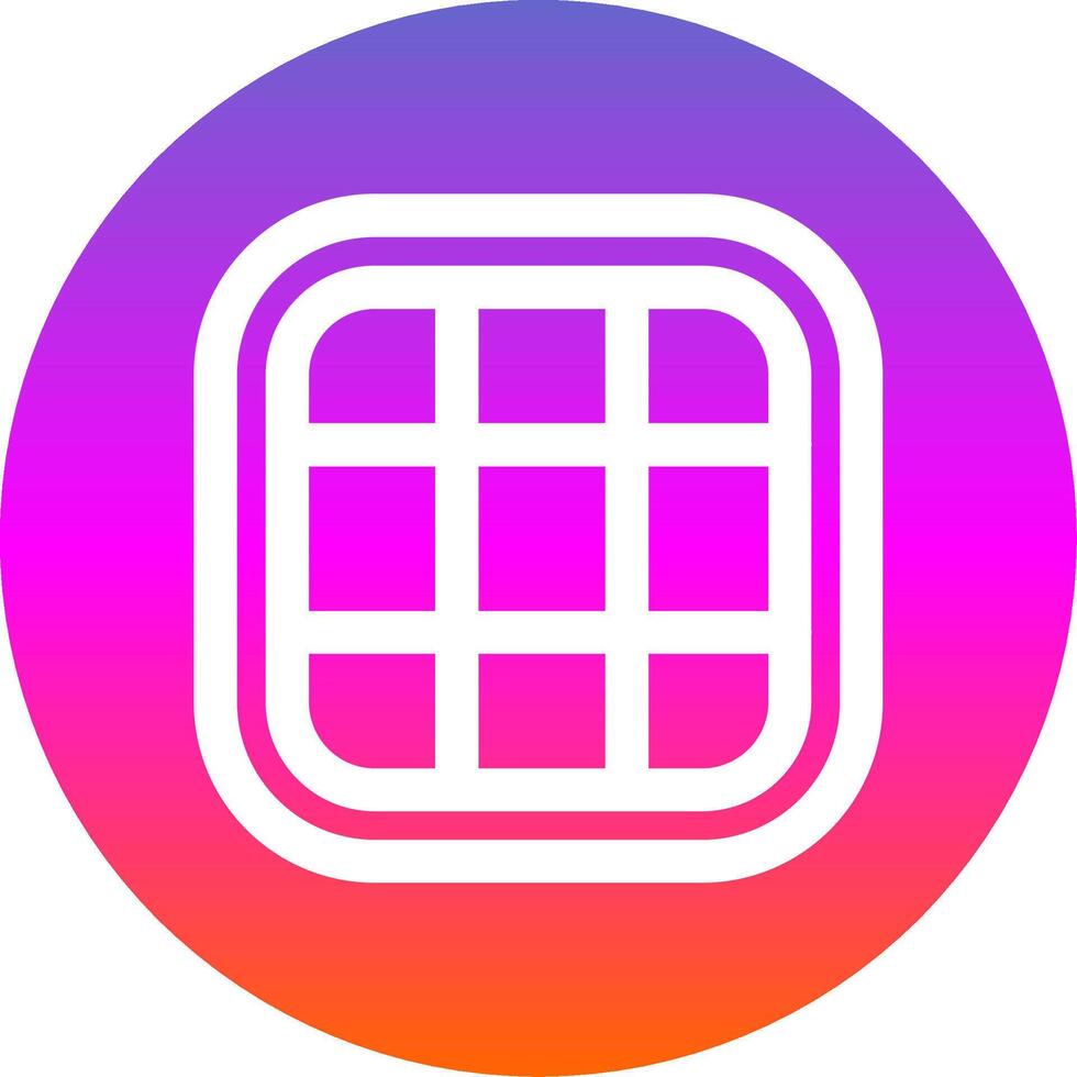 Layout Line Gradient Circle Icon vector