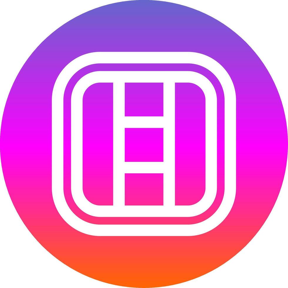 Layout Line Gradient Circle Icon vector