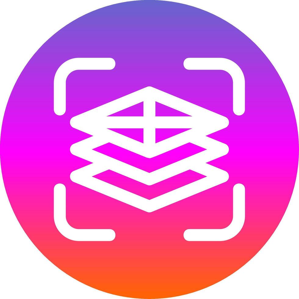 Fill adjustment layer Line Gradient Circle Icon vector