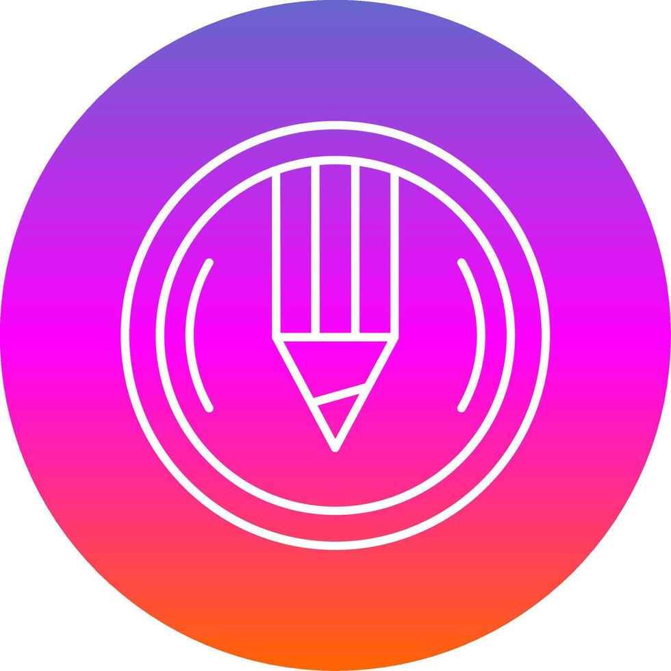 Compose Line Gradient Circle Icon vector
