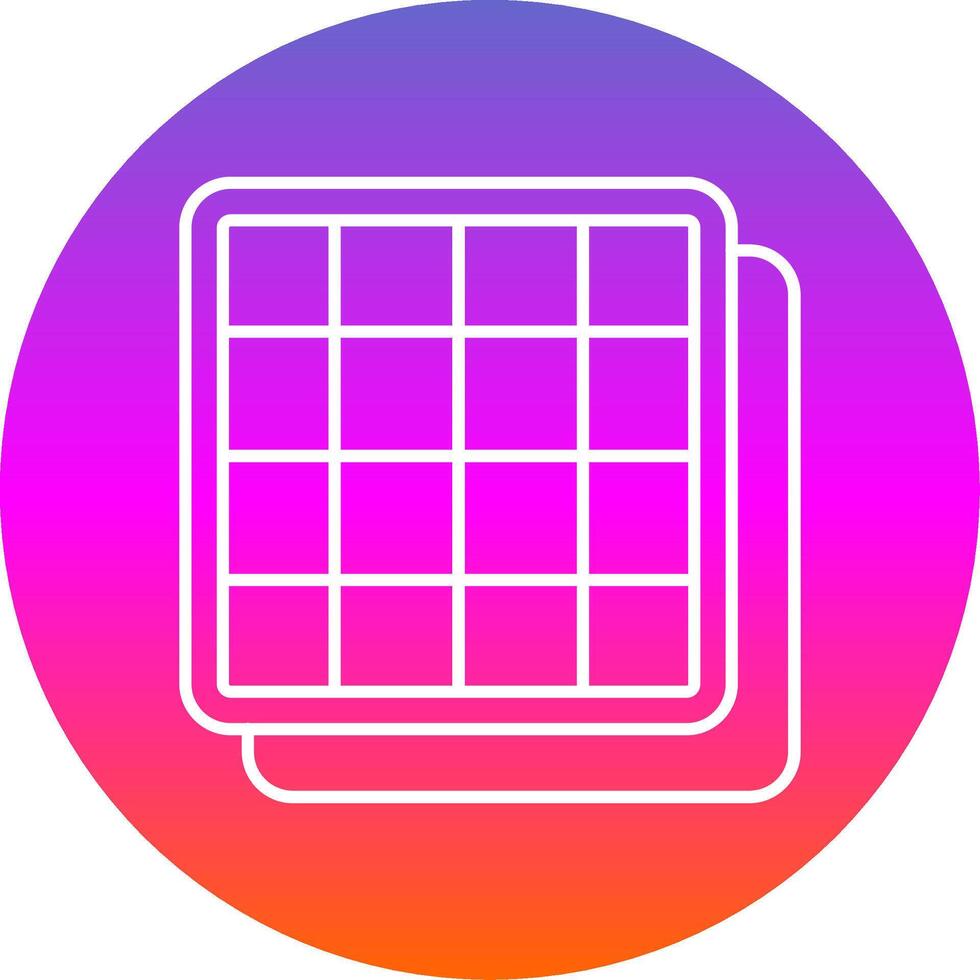 Grid Line Gradient Circle Icon vector