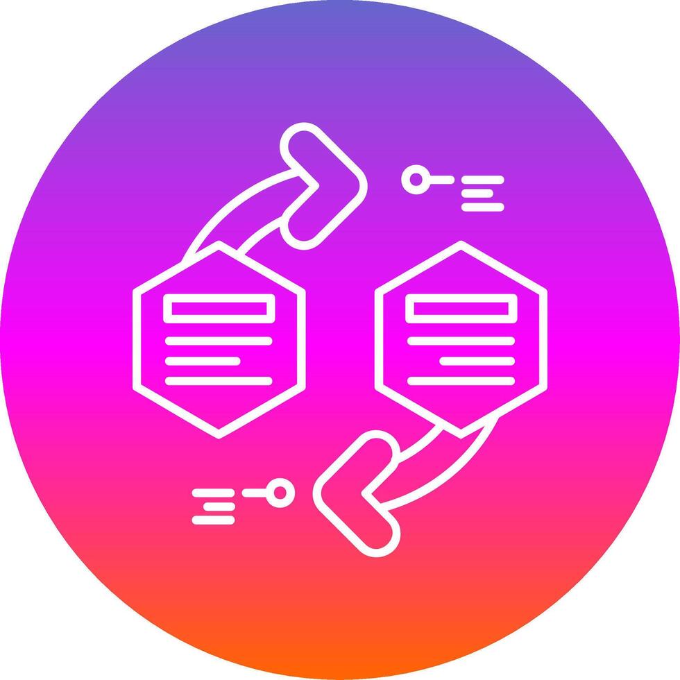 infografía elementos línea degradado circulo icono vector