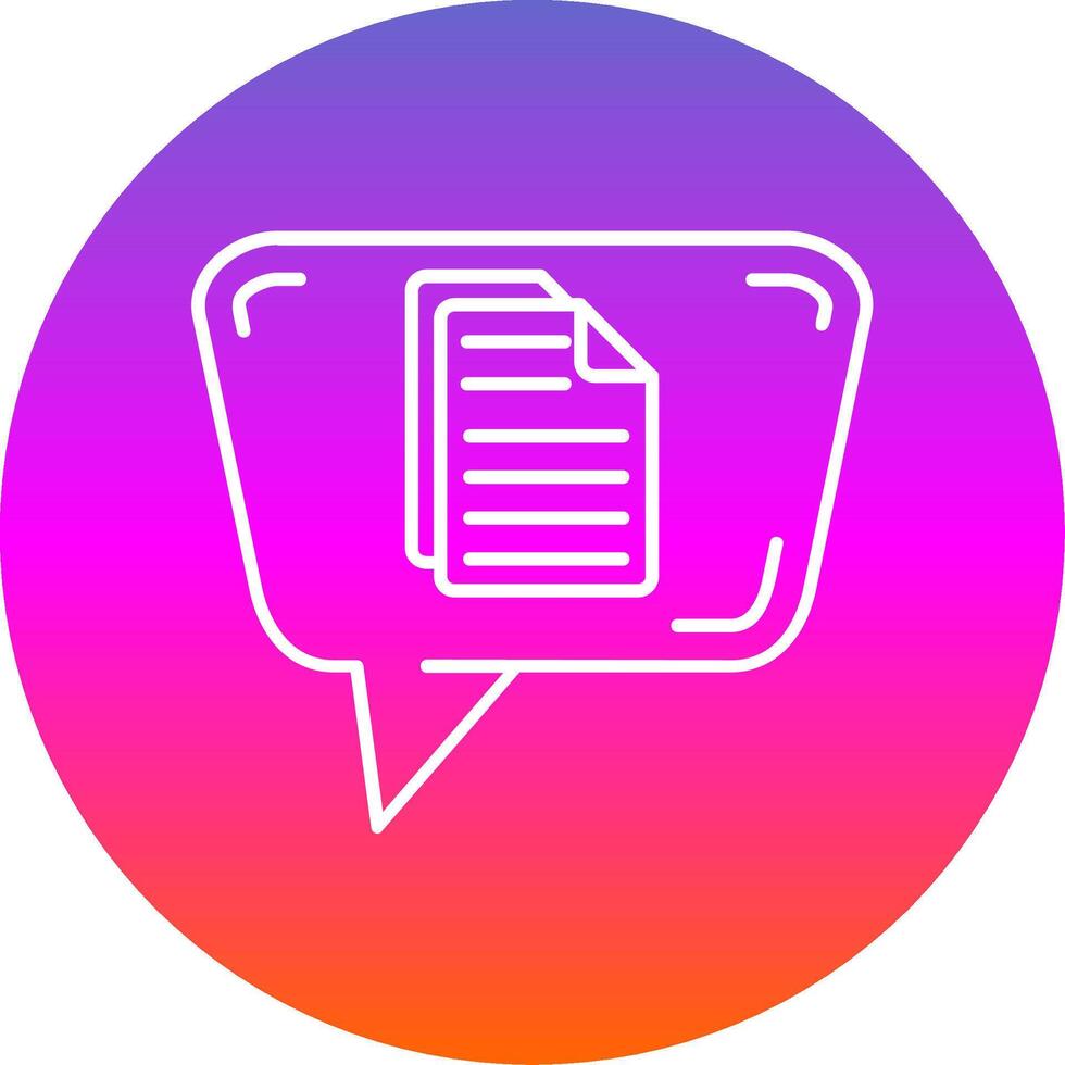 Document Line Gradient Circle Icon 39184821 Vector Art at Vecteezy