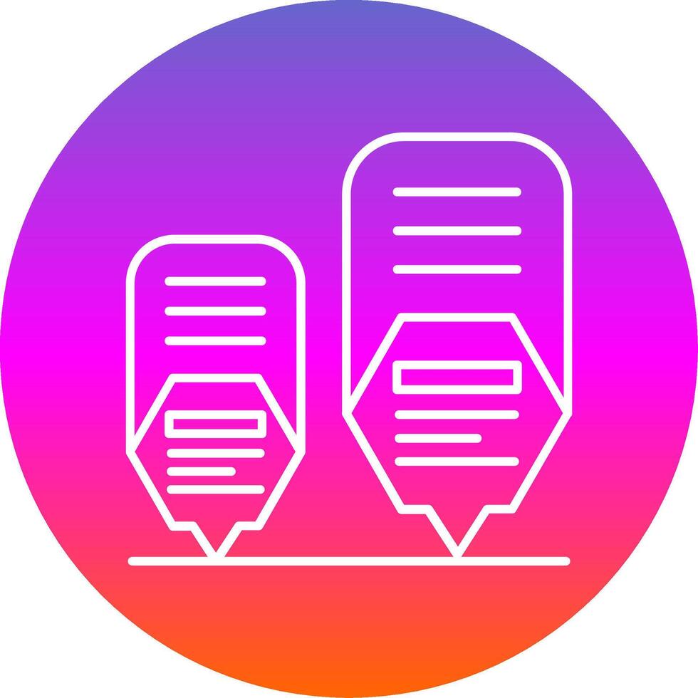 Infographic elements Line Gradient Circle Icon vector