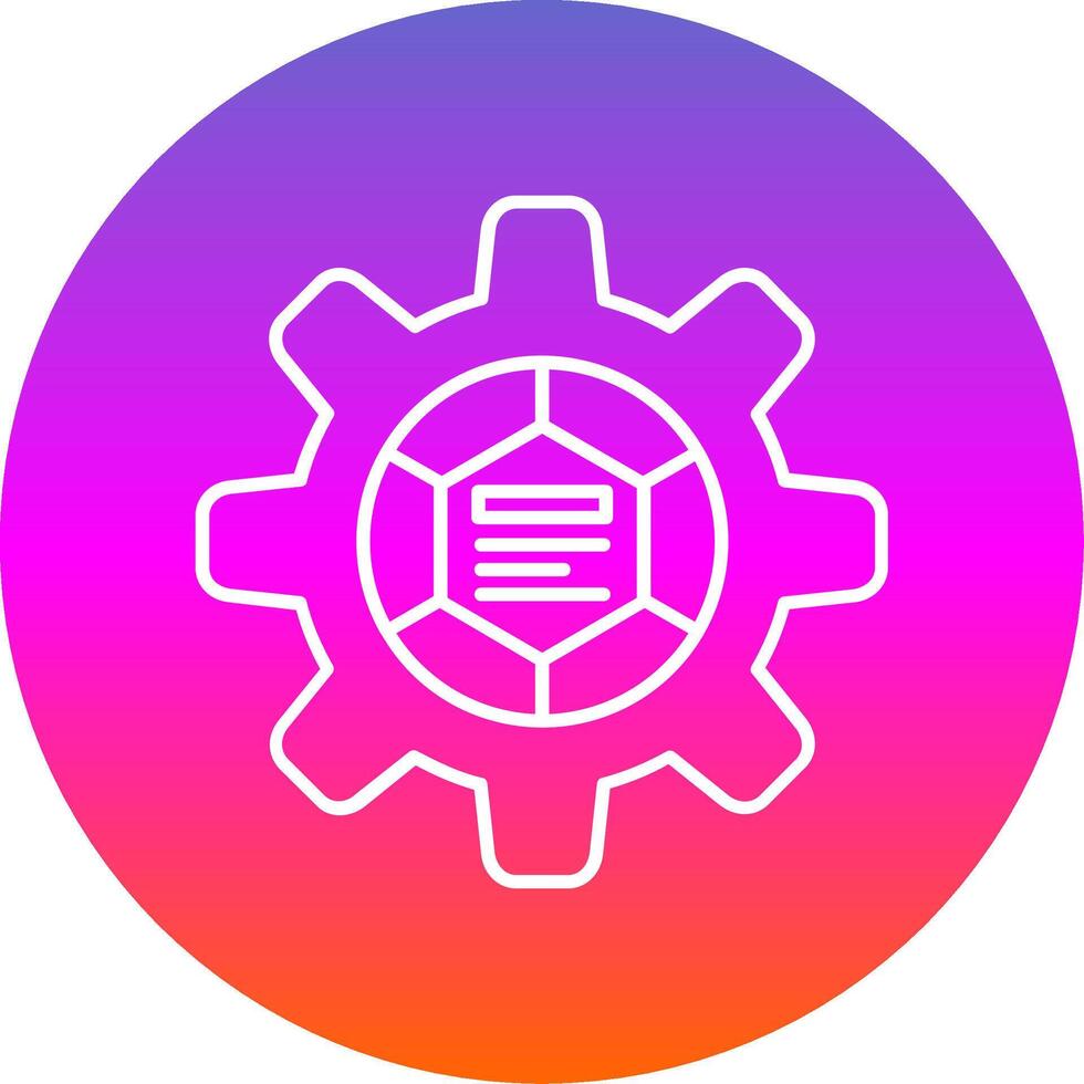 Infographic elements Line Gradient Circle Icon vector