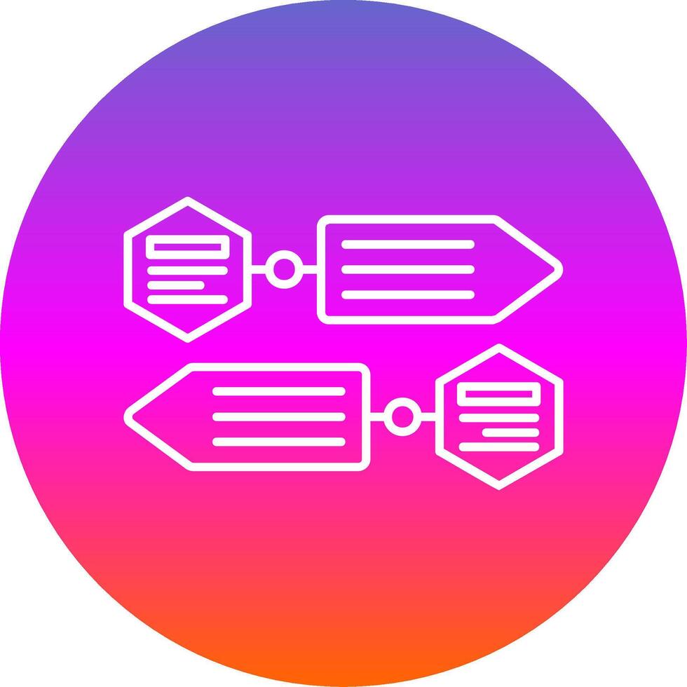 Infographic elements Line Gradient Circle Icon vector
