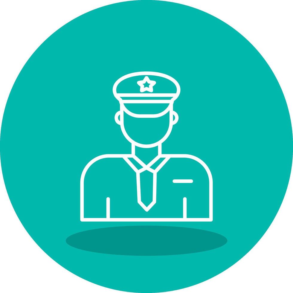 Police Man Vector Icon