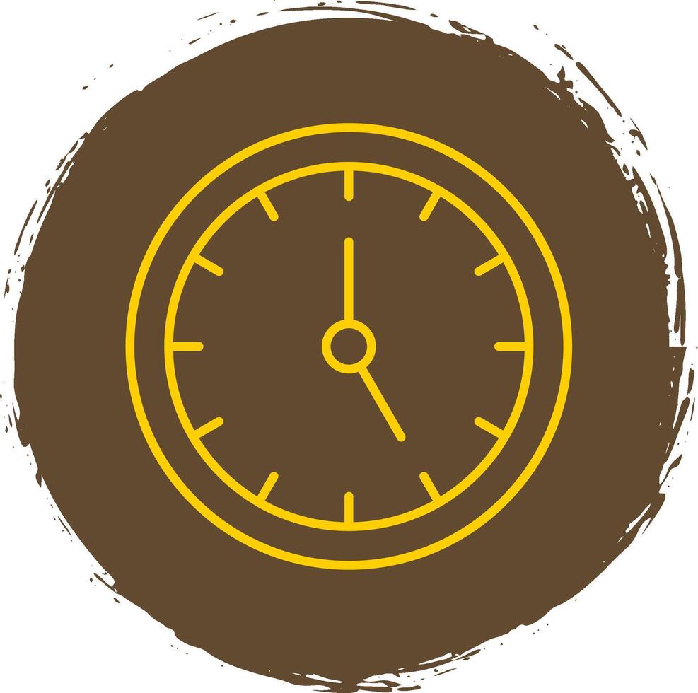hora administración línea circulo amarillo icono vector